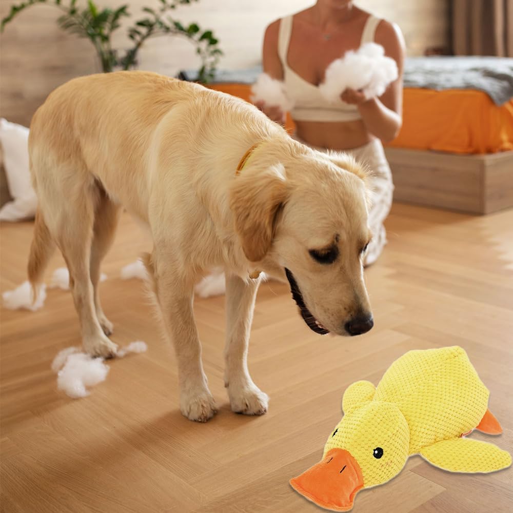 Duck Plush Dog Toy (Squeaky)