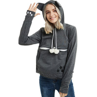 Pocketed Cat Hoodie Winter