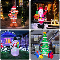 Christmas Inflatable LED Lights Glowing Santa