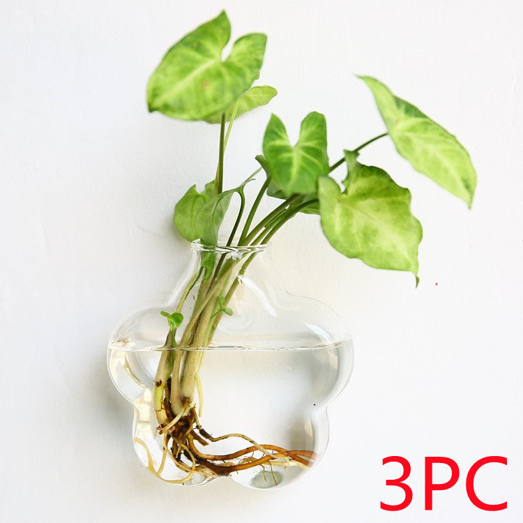 Fashion Wall Hanging Glass Flower Vase