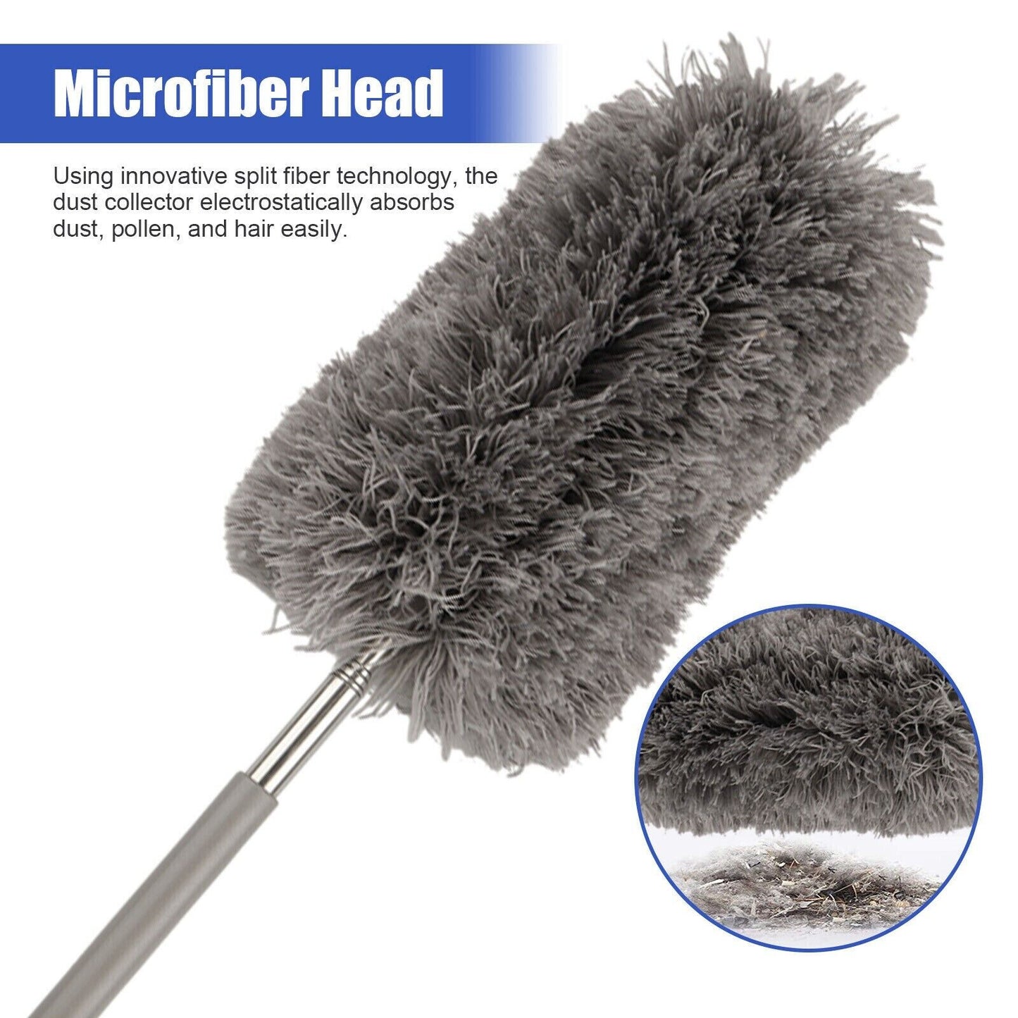 FlexiFeather™  |  Adjustable Soft Microfiber Feather Duster