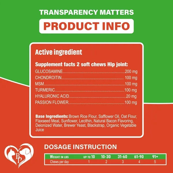 Hip & Joint Support Chews for Dogs