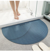 Semicircle Door Bathroom Non-slip Bath Mat