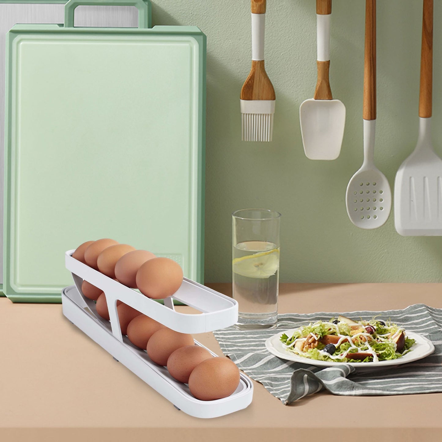 AutoScroll™  |  Automatic Scrolling Egg Rack Holder