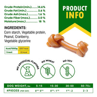 PB Dog Chews with Cranberry